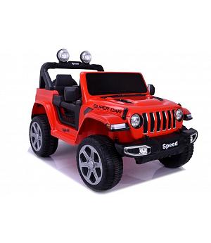 VENTA Coche a batería Jeep Style Rubicón 12v, Mando Rc, Ruedas de goma, color rojo - LE8267